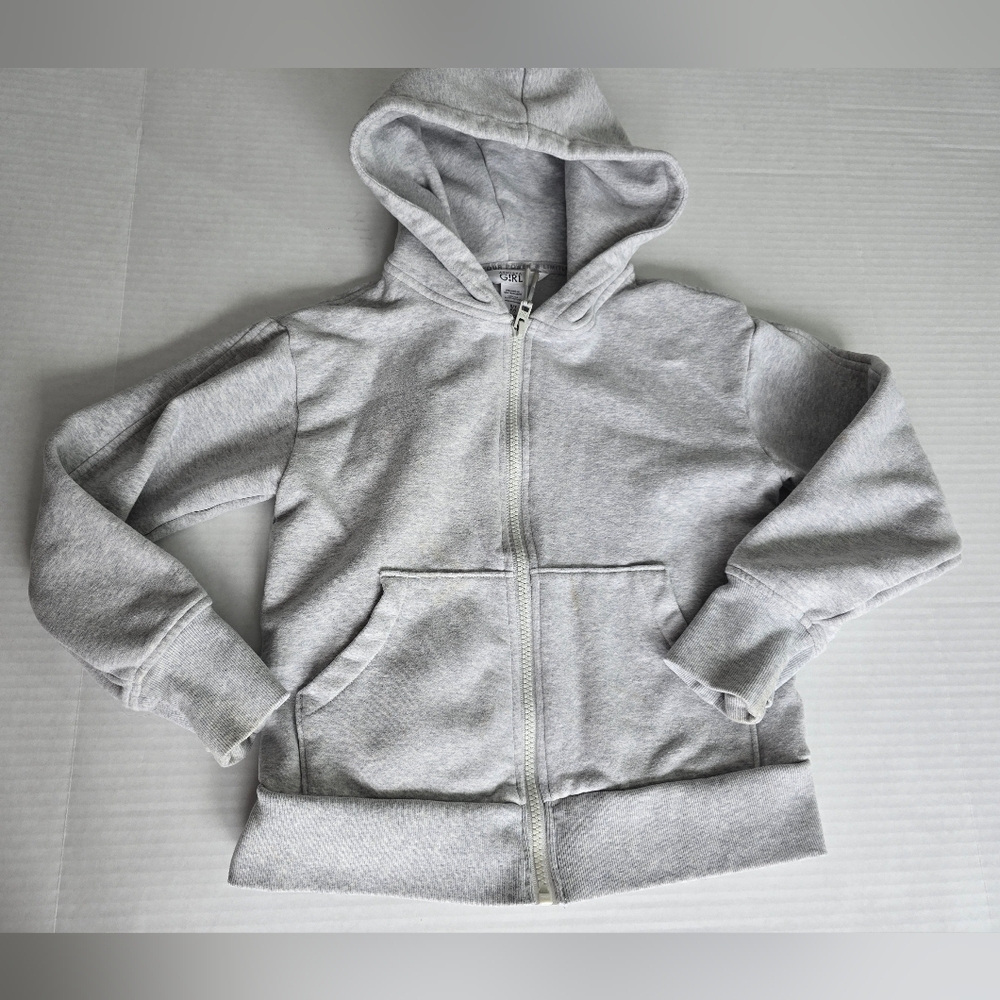 Athleta Girls Bundle 2 Sets Of Hooded Sweatets Size 7 Girls Gray White - Picture 2 of 11